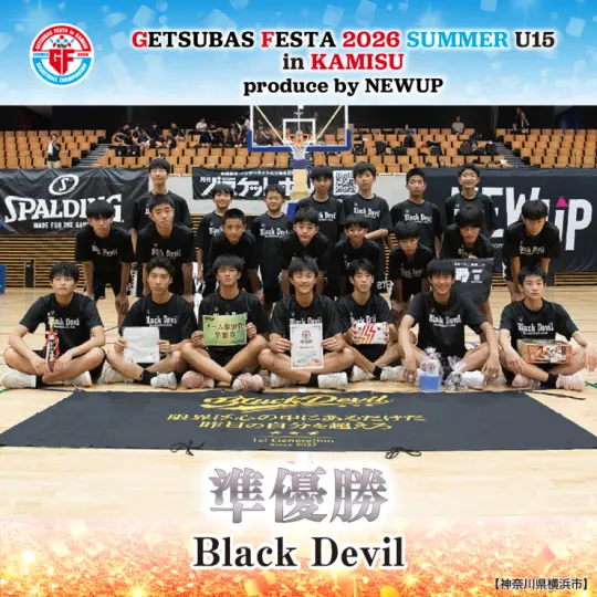 男子 準優勝